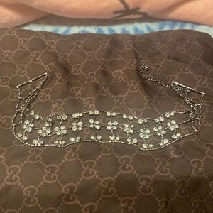 Necklace, with Cz stones, choker.